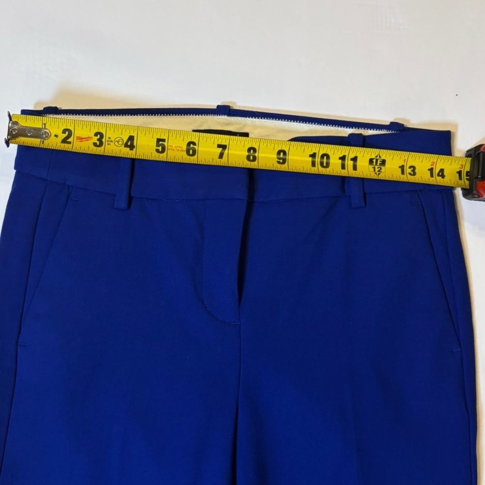 J.Crew NWT G9062 Bright Royal Blue Straight Leg Cropped Pants 2T - Picture 6 of 9
